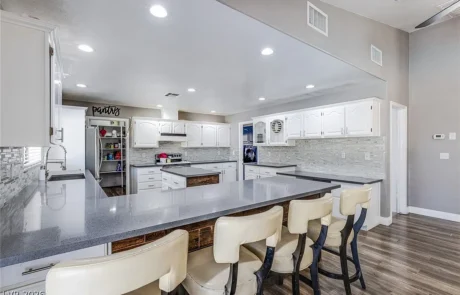 Open kitchen in five-bedroom Lone Mountain home for sale with ample counter space